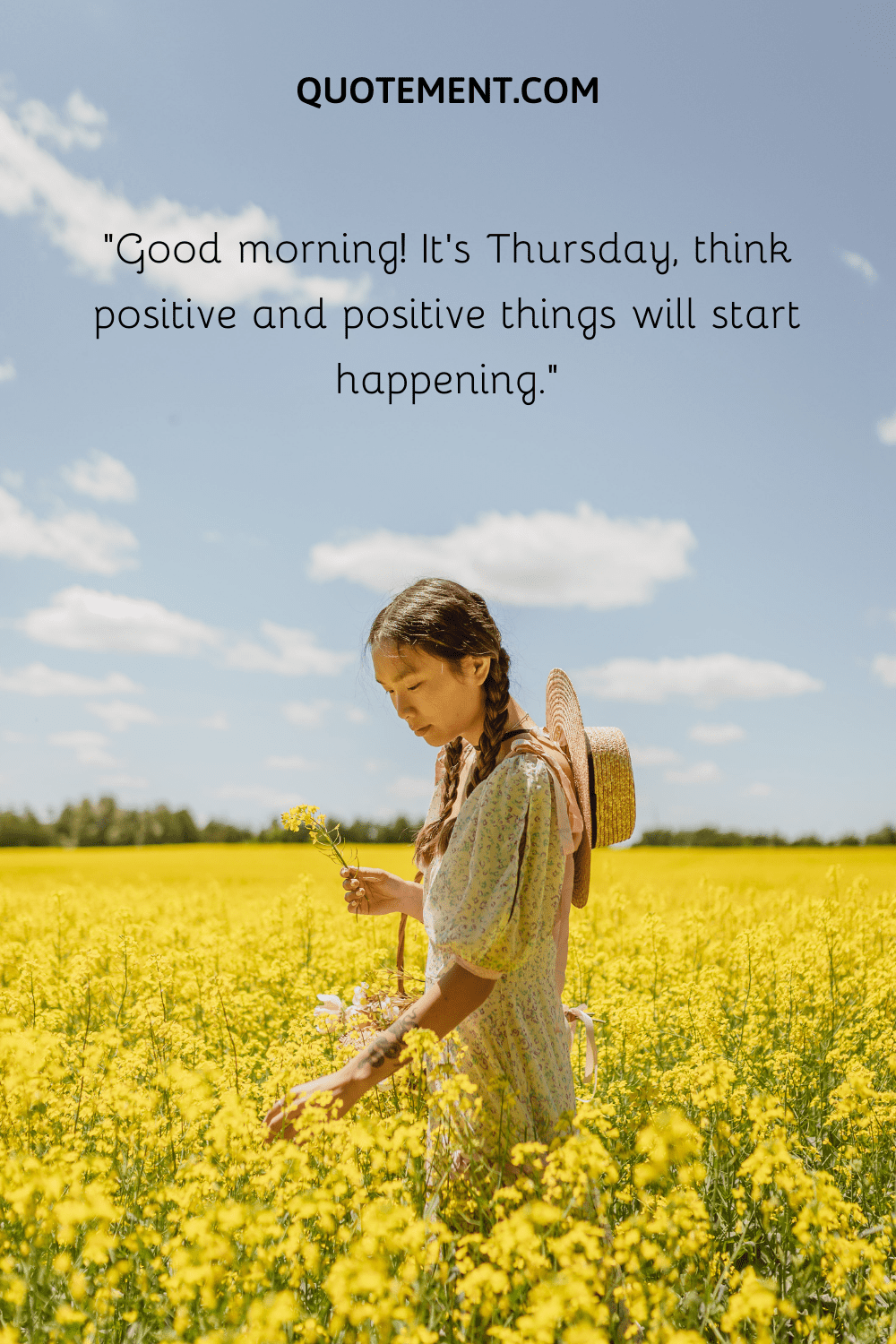It’s Thursday, think positive and positive things will start happening.