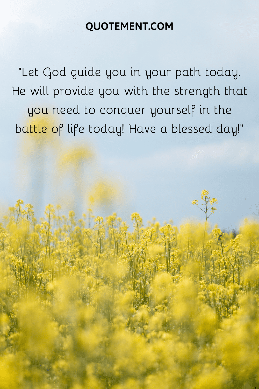 Let God guide you in your path today