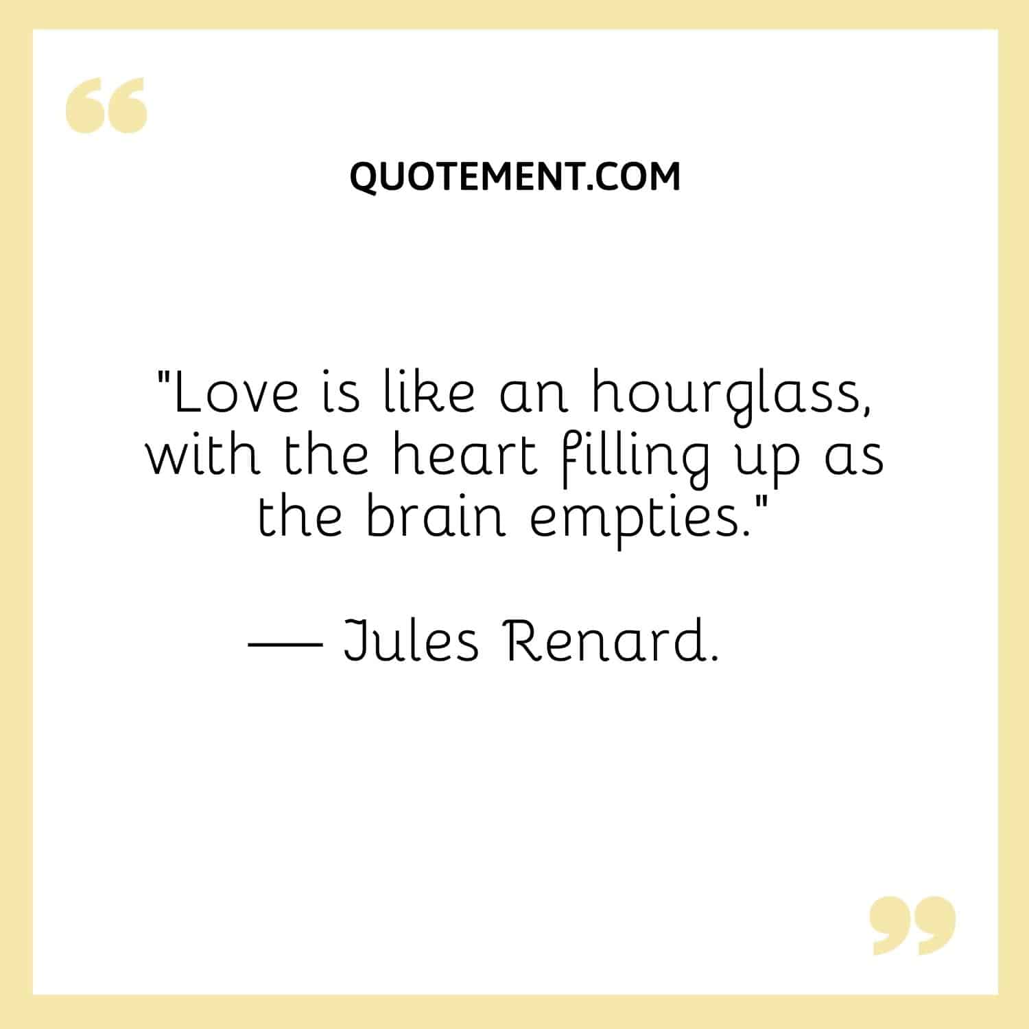 Love is like an hourglass