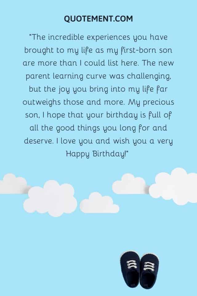 How Do I Wish My First Born Son Happy Birthday