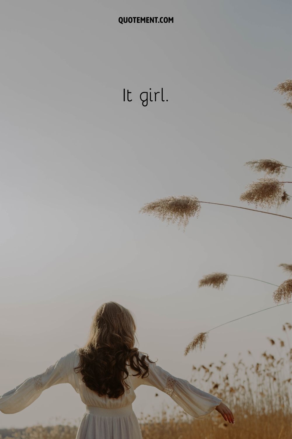 a girl in a field representing two word aesthetic caption for instagram