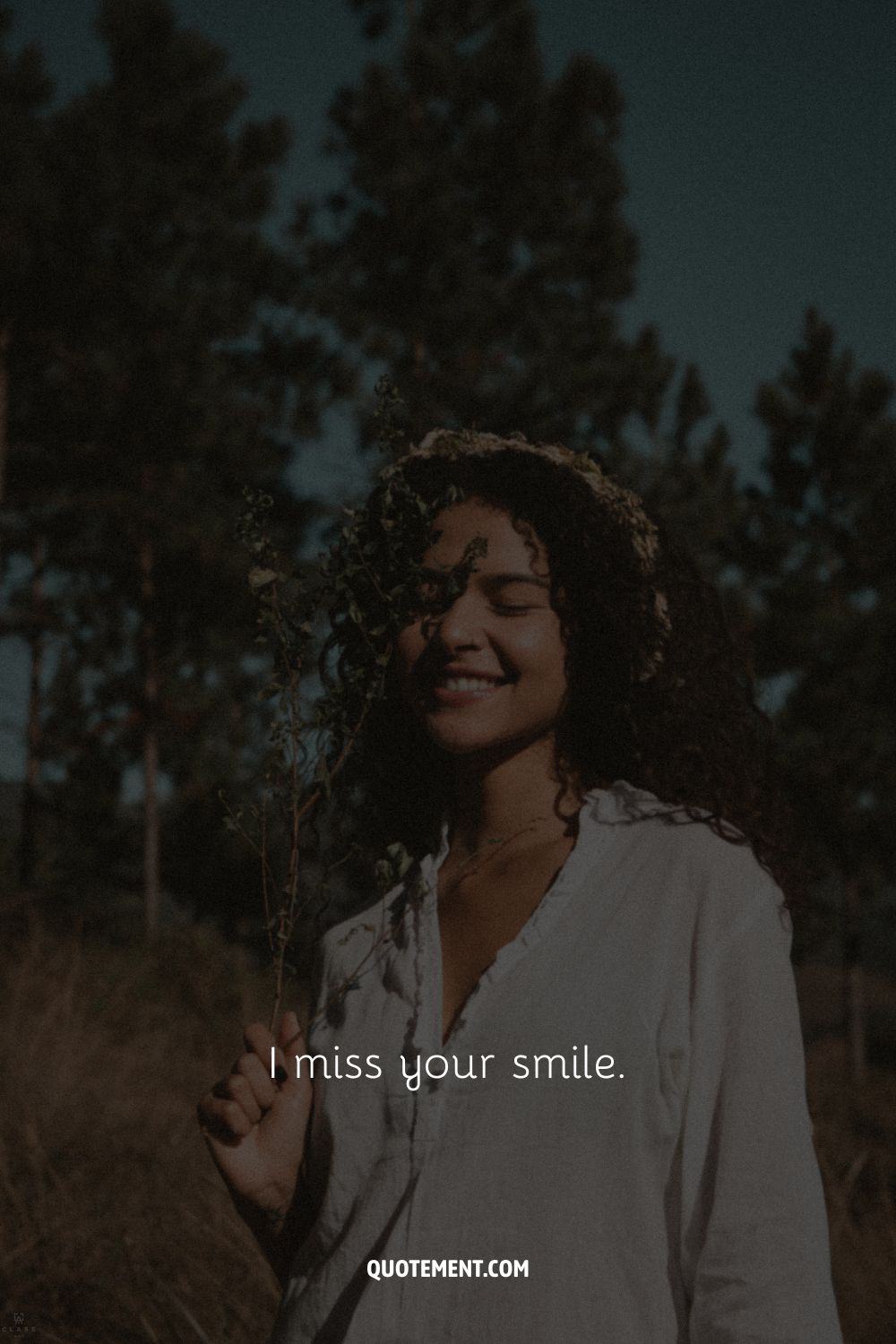 a girl in a white shirt representing cute smiling quote