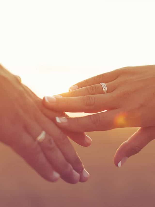 hands with wedding rings