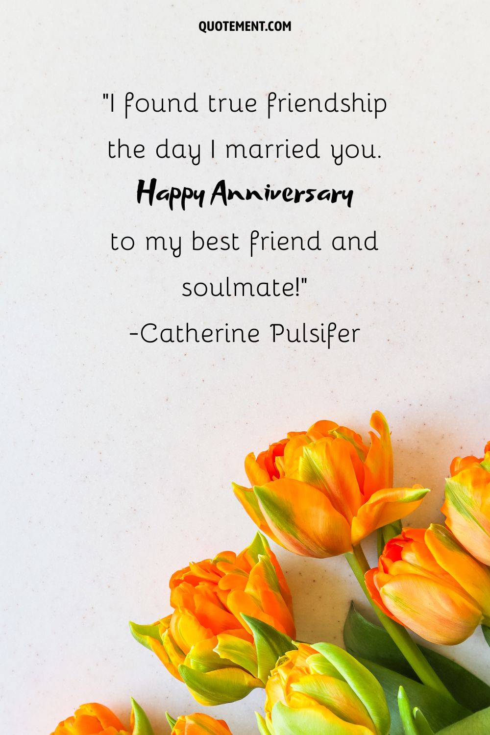 orange tulips representing the best way to say happy 15th wedding anniversary
