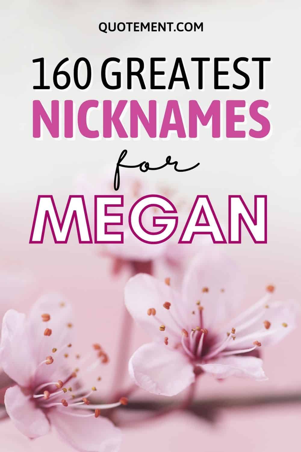 160 Greatest Nicknames For Megan You Will Absolutely Love