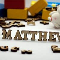 popular male name matthew