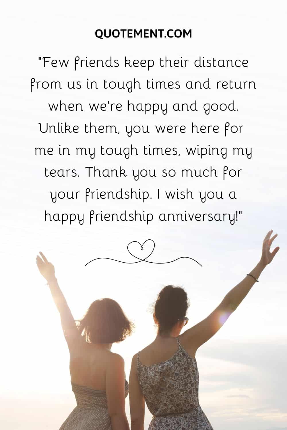 100 Touching Friendship Anniversary Quotes For Your Bestie