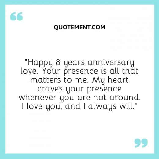 110 Happy 8 Years Anniversary Wishes For Husband & Wife