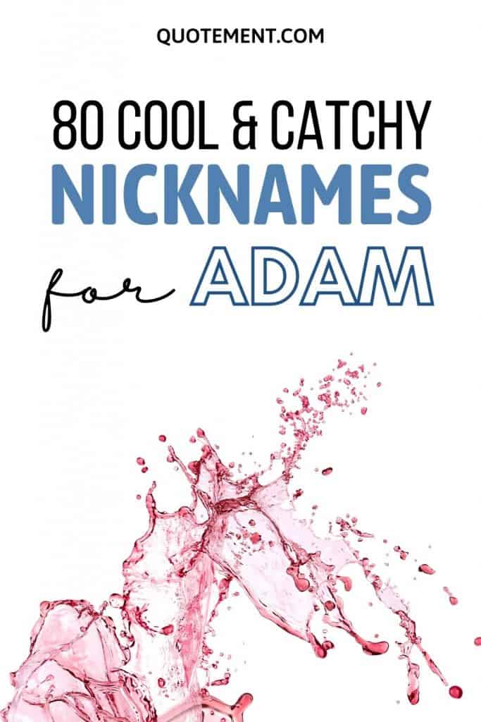 Nicknames For Adam 80 Cool & Catchy Nickname Ideas