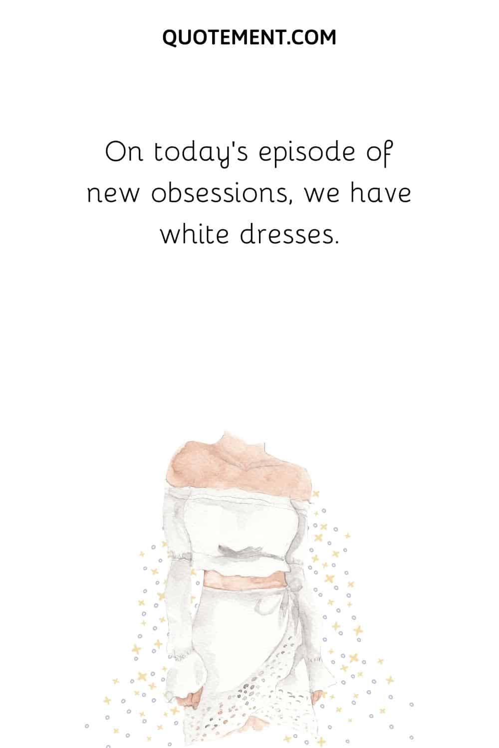 On today’s episode of new obsessions, we have white dresses.