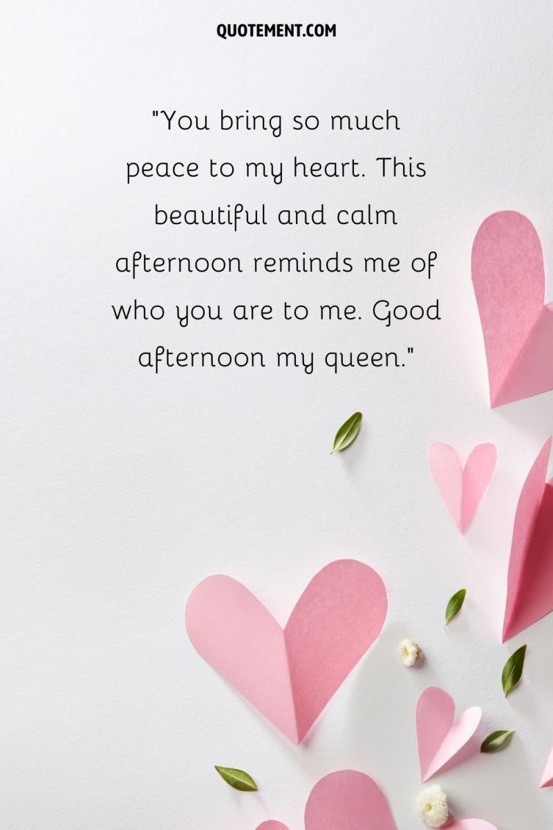 good afternoon message to my love to make her happy