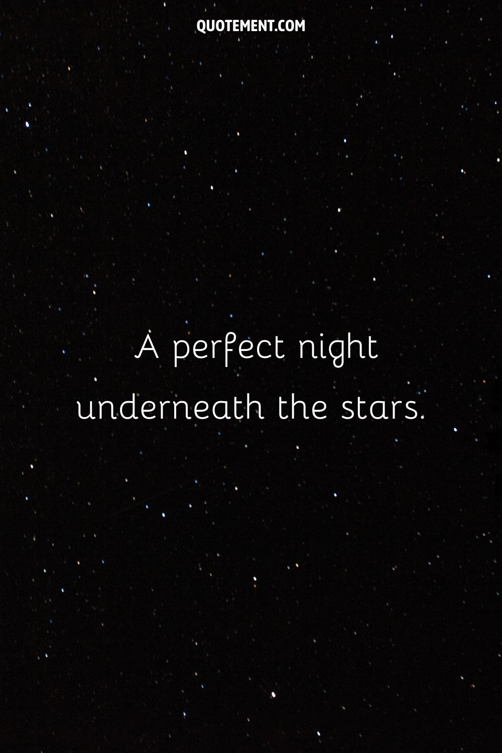Starry night sky.