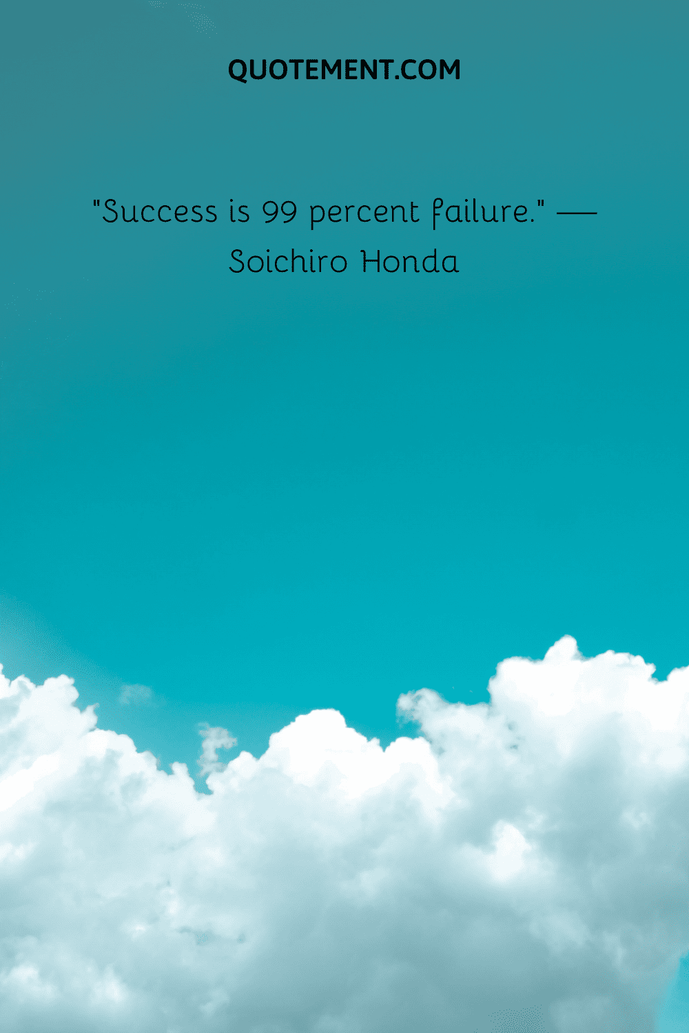 Success is 99 percent failure