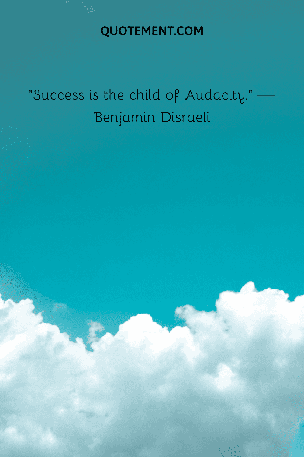 Success is the child of Audacity
