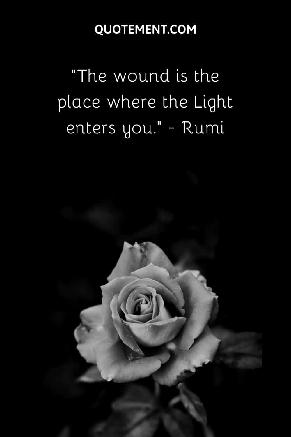 The wound is the place where the Light enters you.