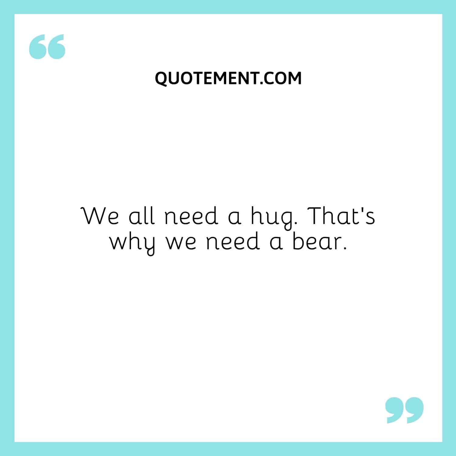 We all need a hug
