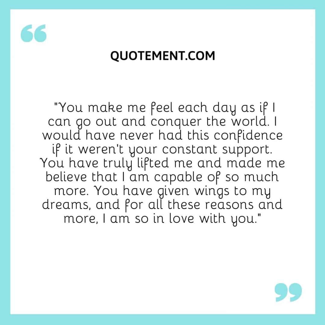 130 Paragraphs To Boyfriend To Make Him Feel Special   You Make Me Feel Each Day As If I Can Go Out And Conquer The World 1080x1080 