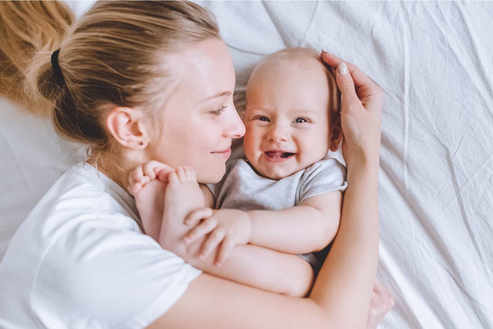 Mother Holding Her Baby