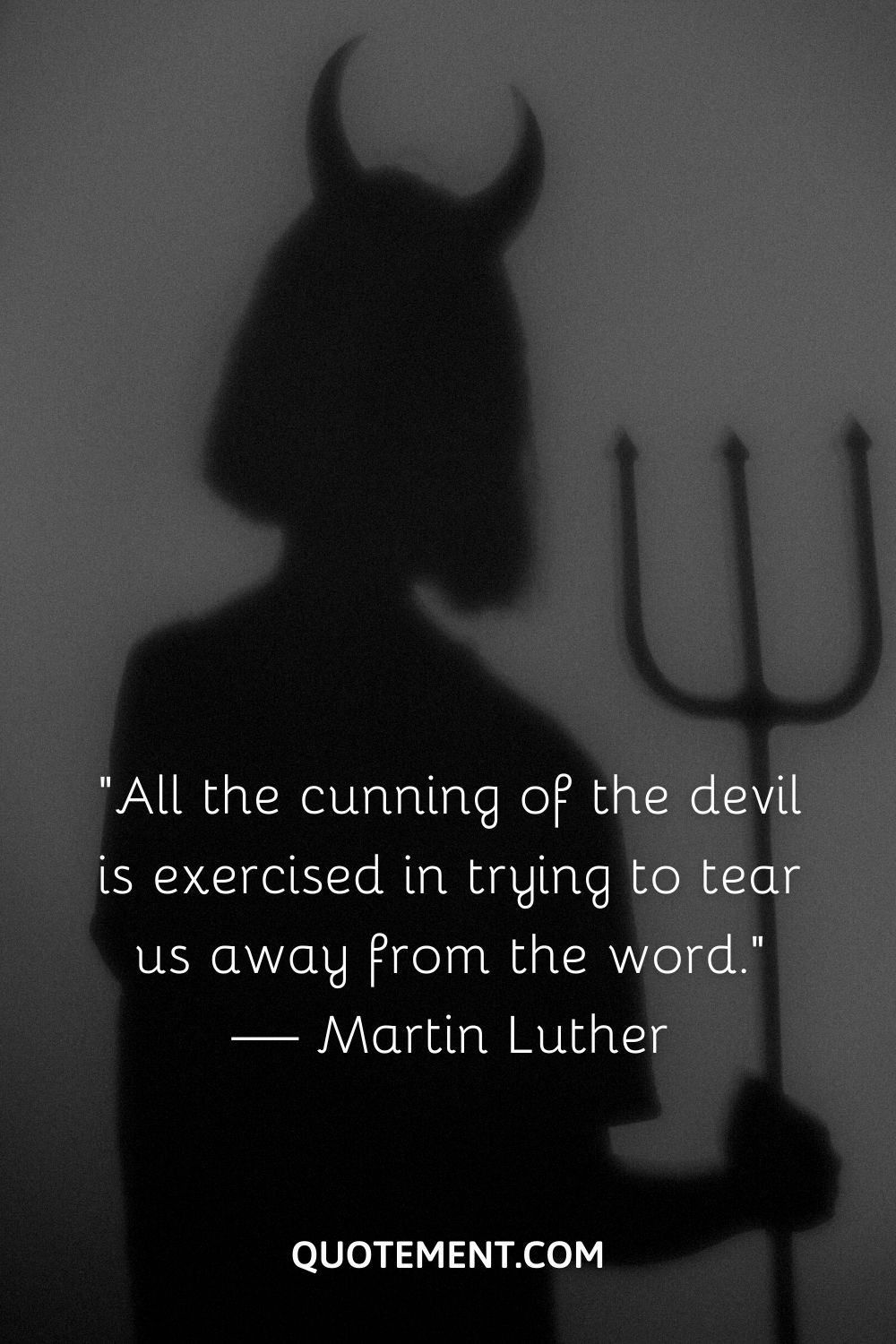 “All the cunning of the devil is exercised in trying to tear us away from the word.” — Martin Luther