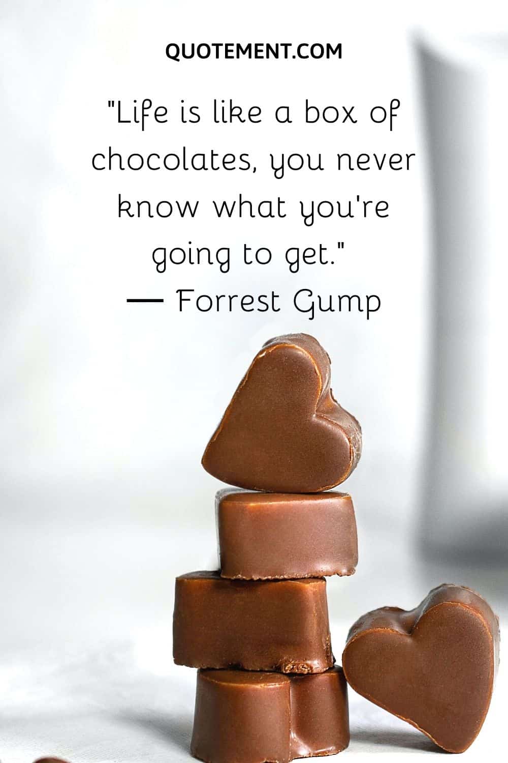 “Life is like a box of chocolates, you never know what you’re going to get.” ― Forrest Gump