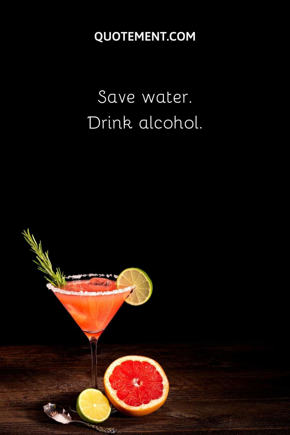 Save water. Drink alcohol.