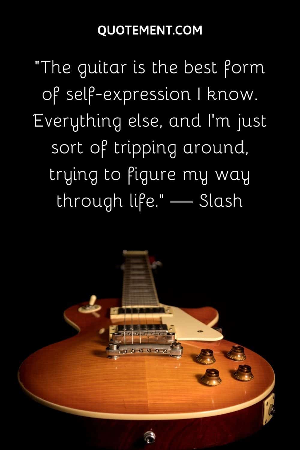 The guitar is the best form of self-expression