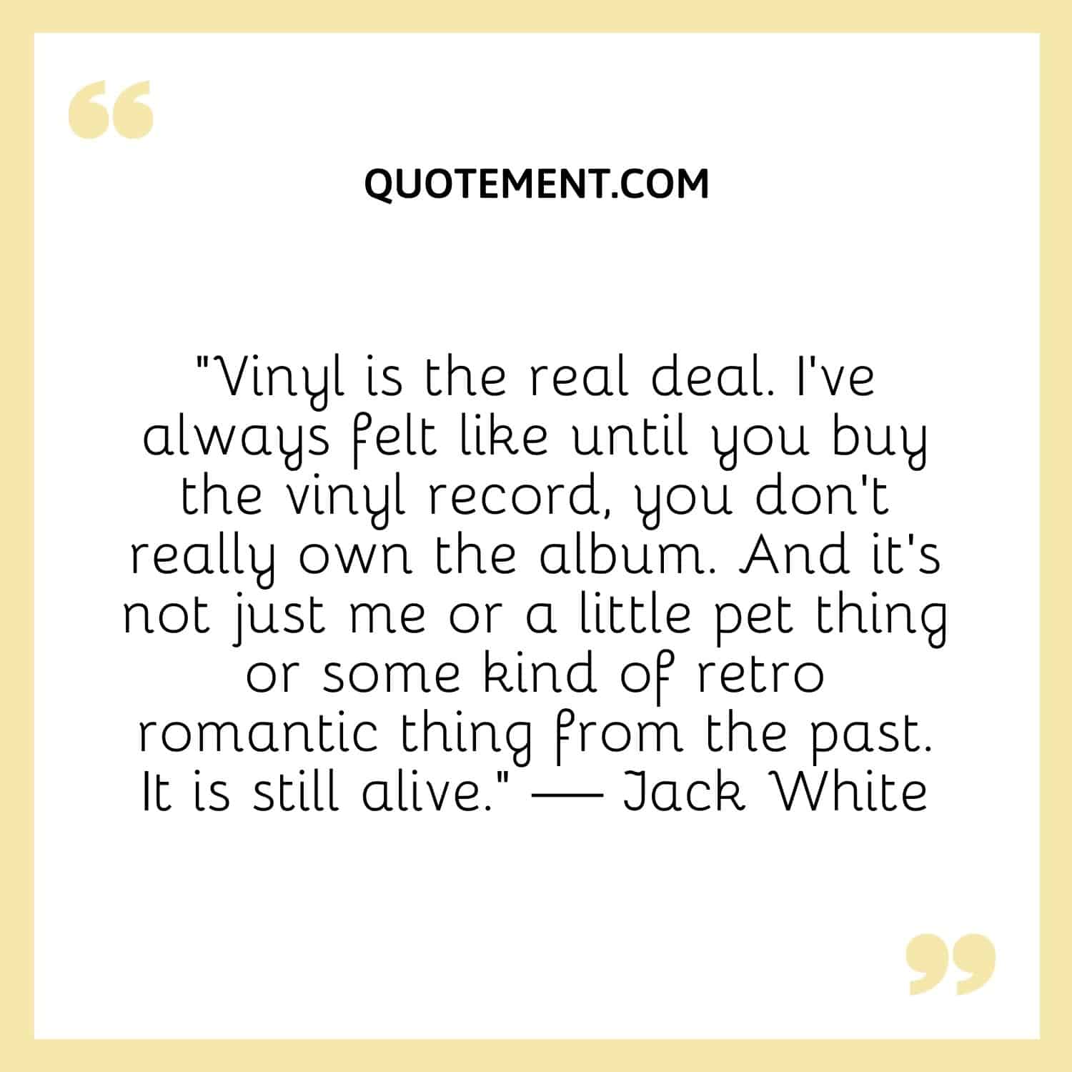 Vinyl is the real deal.