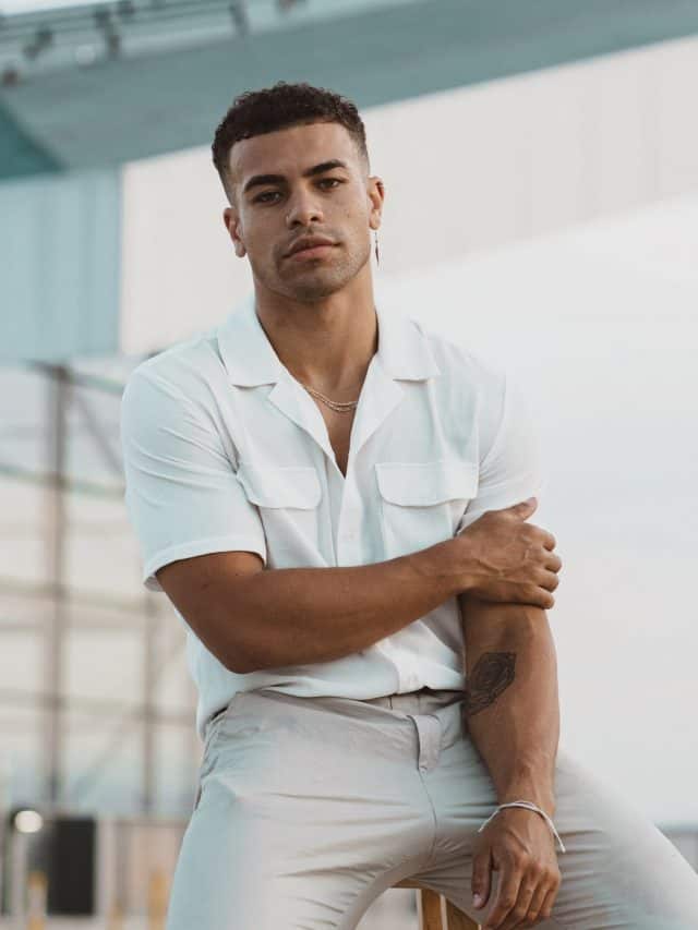 cute guy in white shirt