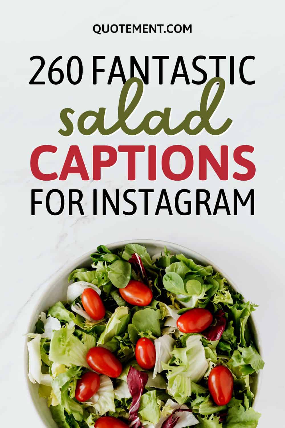 260 Fantastic Salad Captions For Veggie & Fruit Lovers
