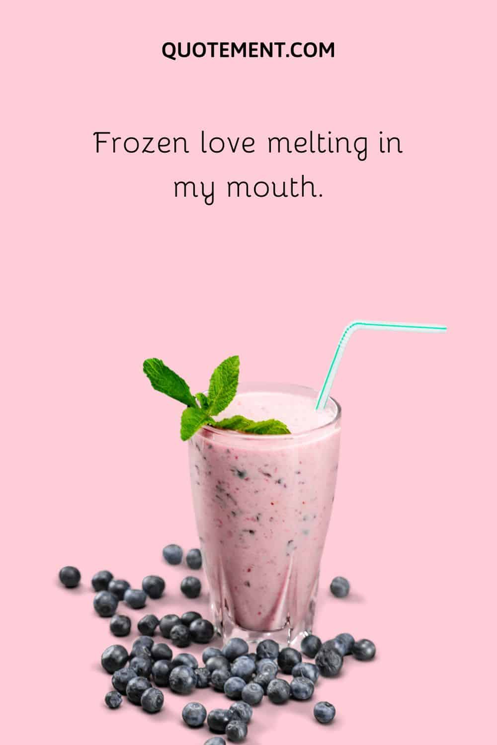 Frozen love melting in my mouth.