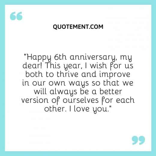 120 Heart Touching Happy 6th Wedding Anniversary Wishes