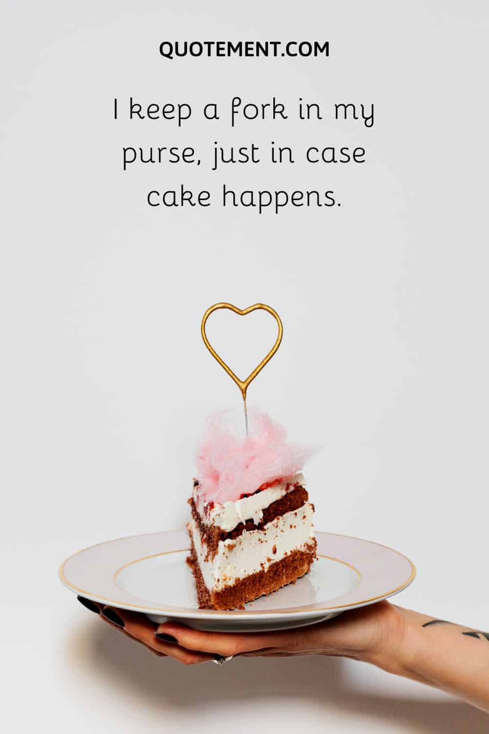 I keep a fork in my purse, just in case cake happens