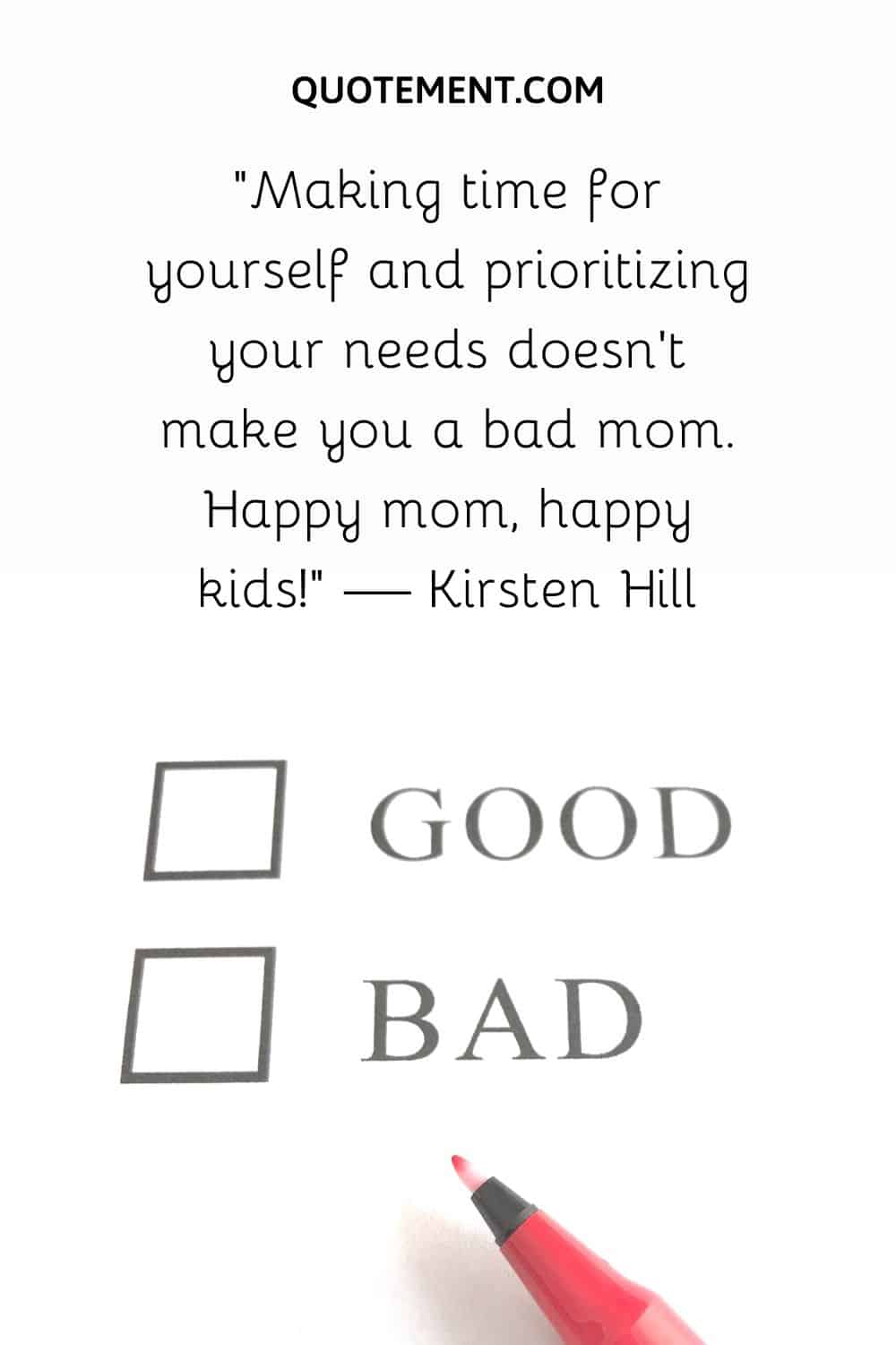 Making time for yourself and prioritizing your needs doesn’t make you a bad mom