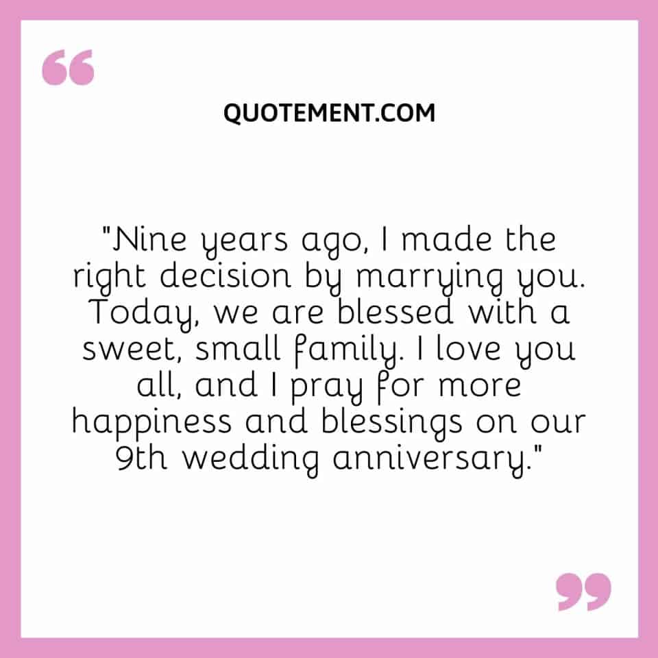 100 Wonderful Happy 9th Wedding Anniversary Wishes & Quotes