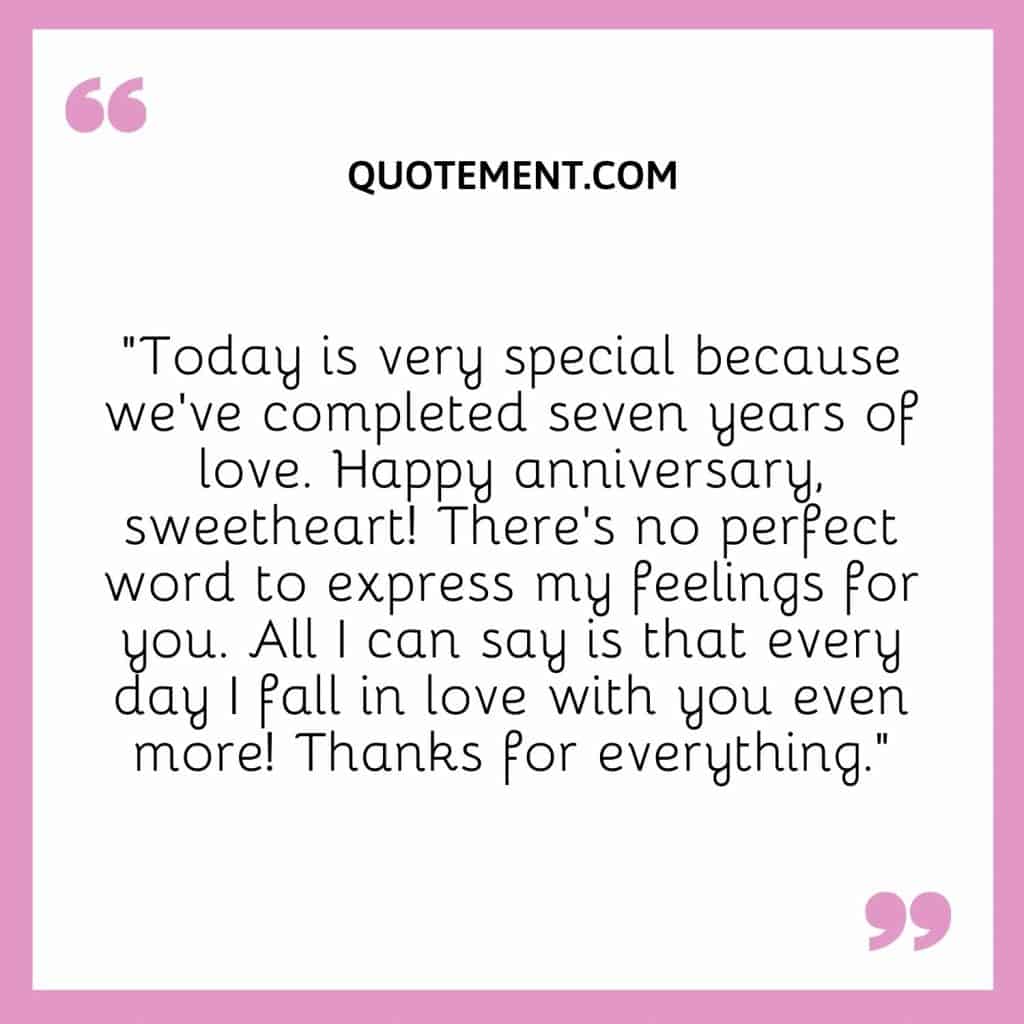 100 Sweet Happy 7th Wedding Anniversary Wishes & Quotes