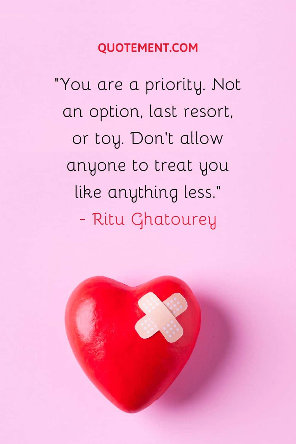 You are a priority. Not an option