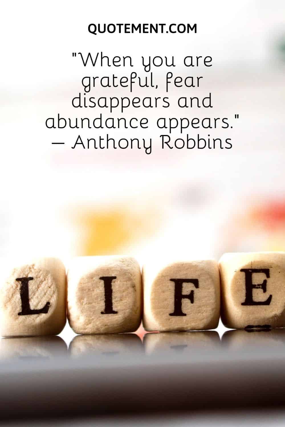 fear disappears and abundance appears
