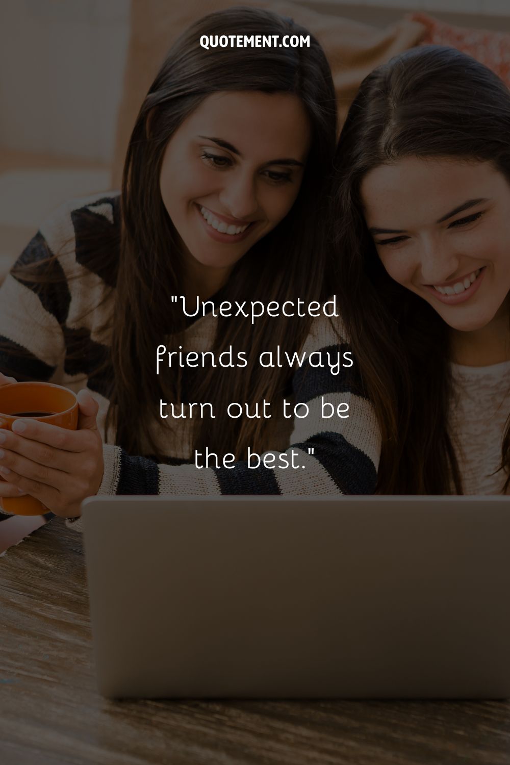 two girls relaxing at work representing when colleagues become friends quote
