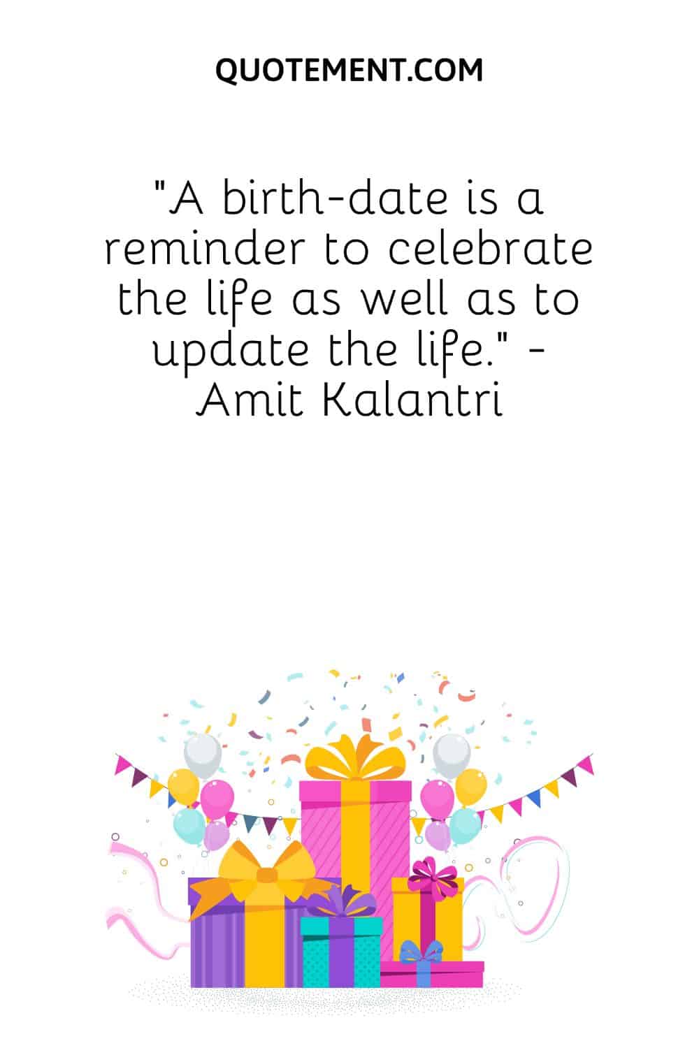 A birth-date is a reminder to celebrate the life as well as to update the life