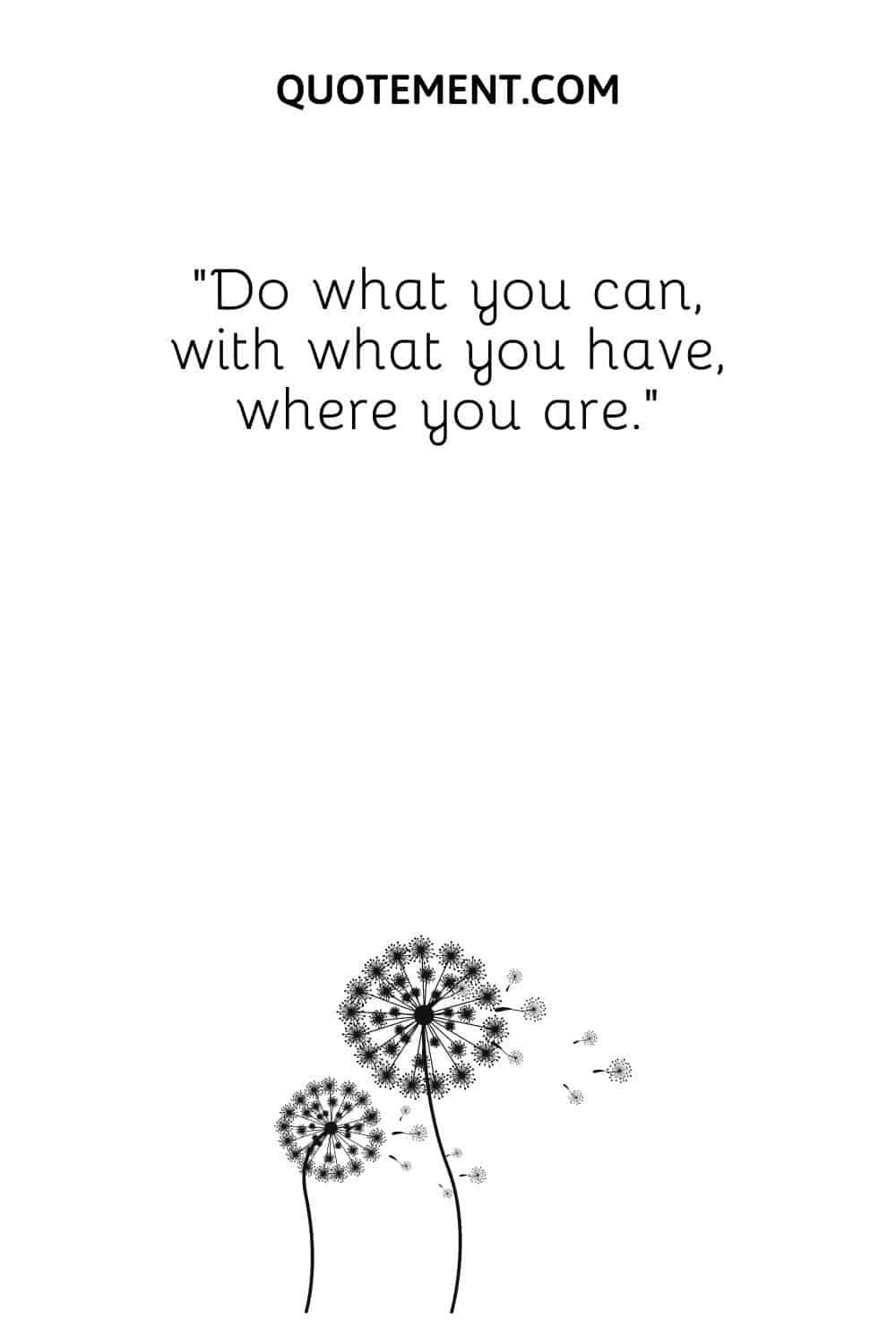 Do what you can, with what you have, where you are