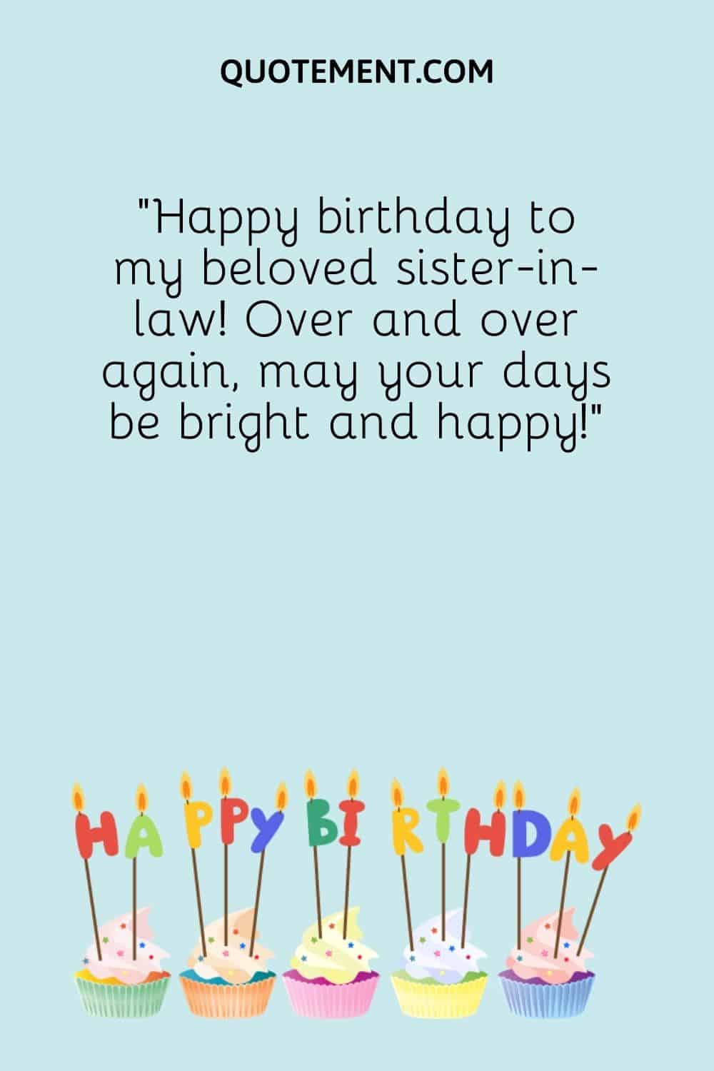 birthday wishes for sister in law quotes