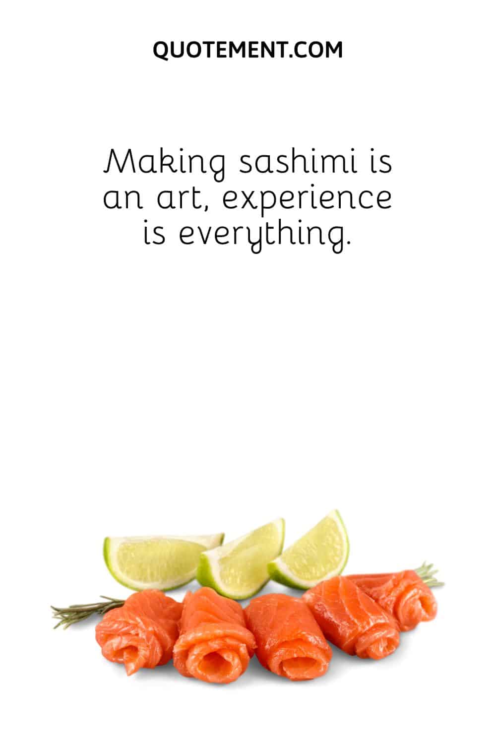 Making sashimi is an art, experience is everything.