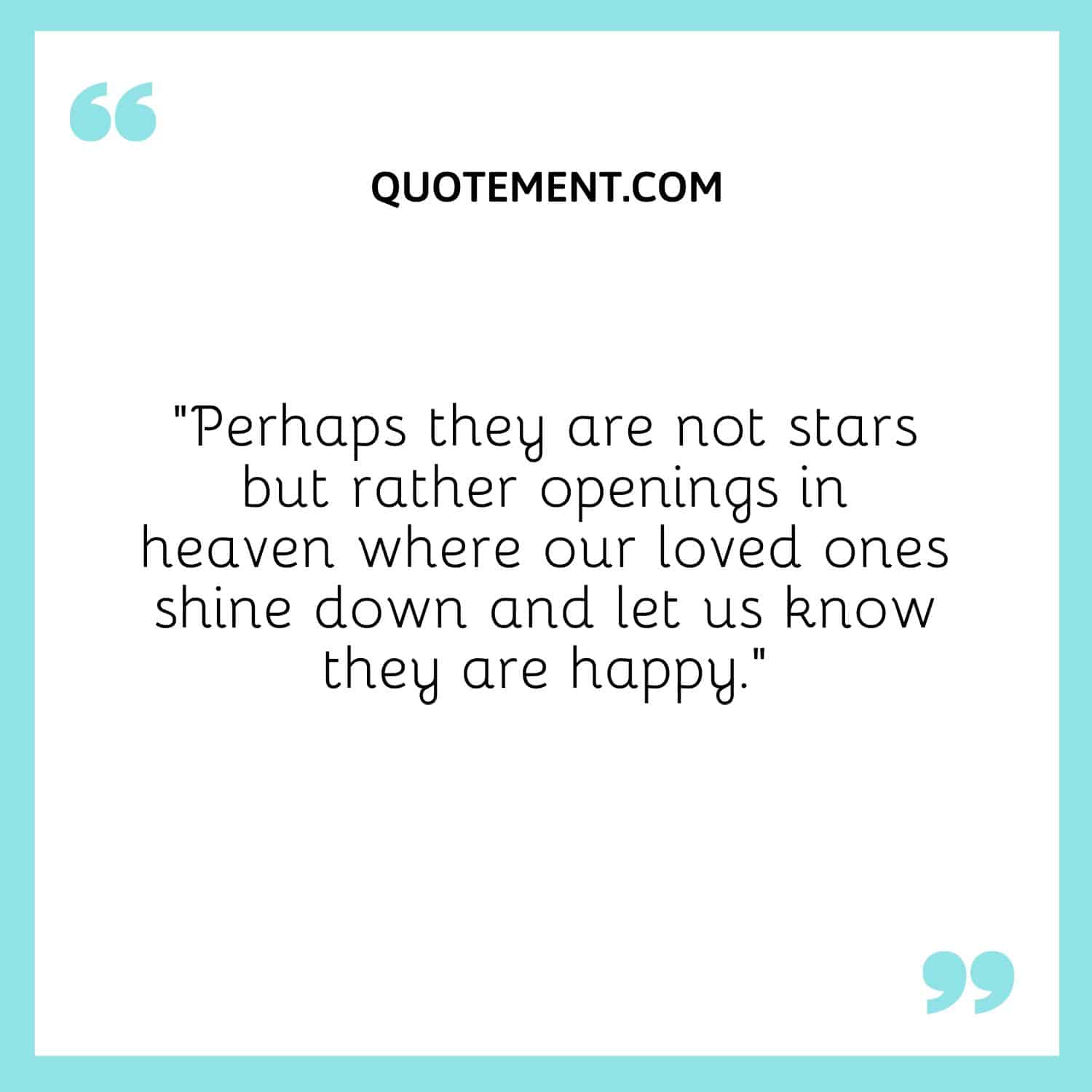 Perhaps they are not stars
