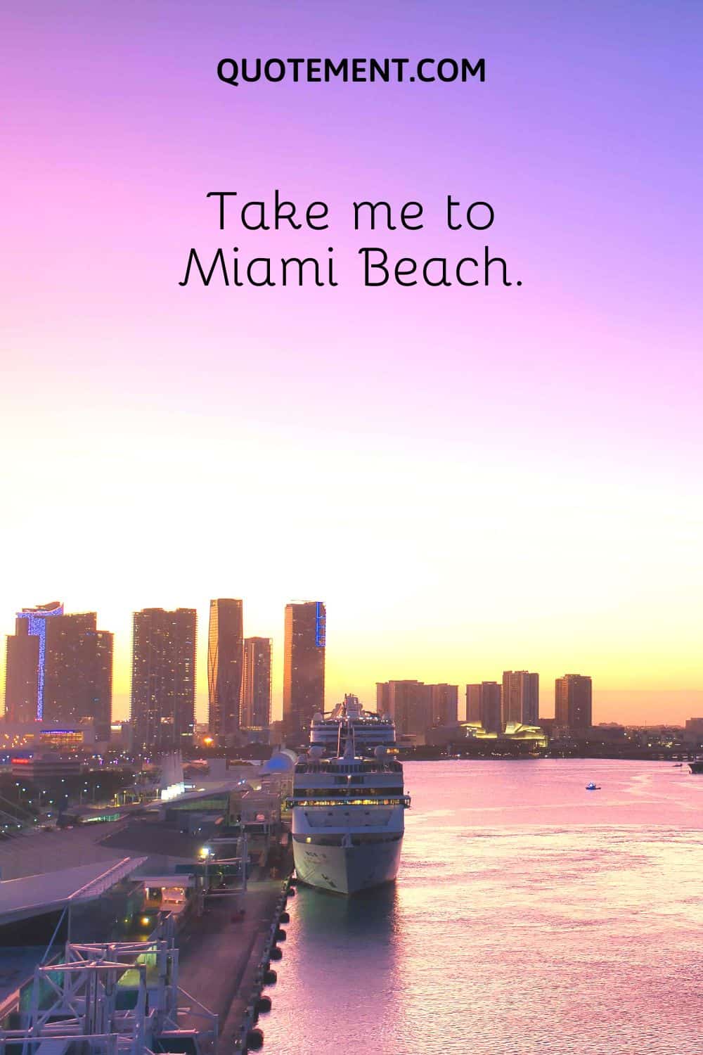 Take me to Miami Beach
