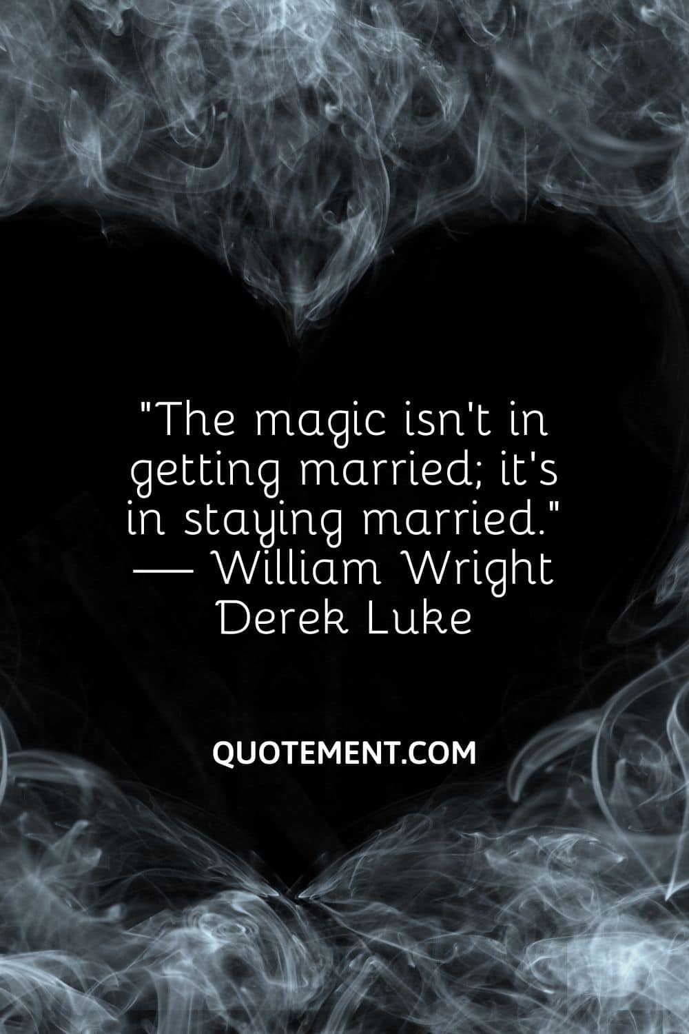 The magic isn't in getting married; it's in staying married