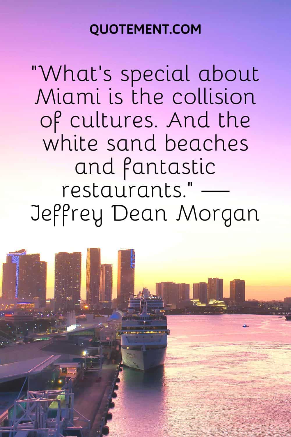 What’s special about Miami is the collision of cultures