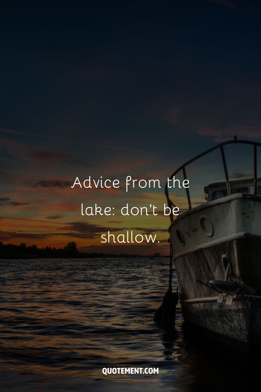 a colorful picture of a boat in a lake representing quotes on lake funny