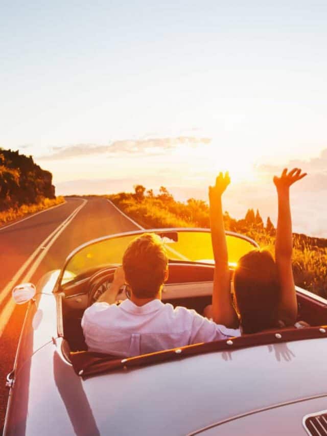 couple on road trip