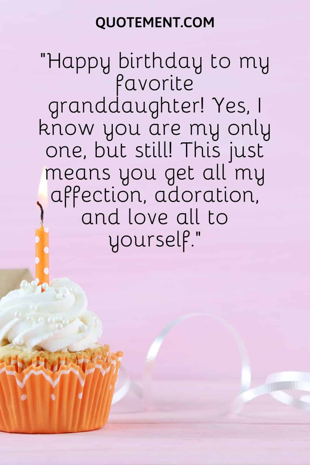 Happy birthday to my favorite granddaughter