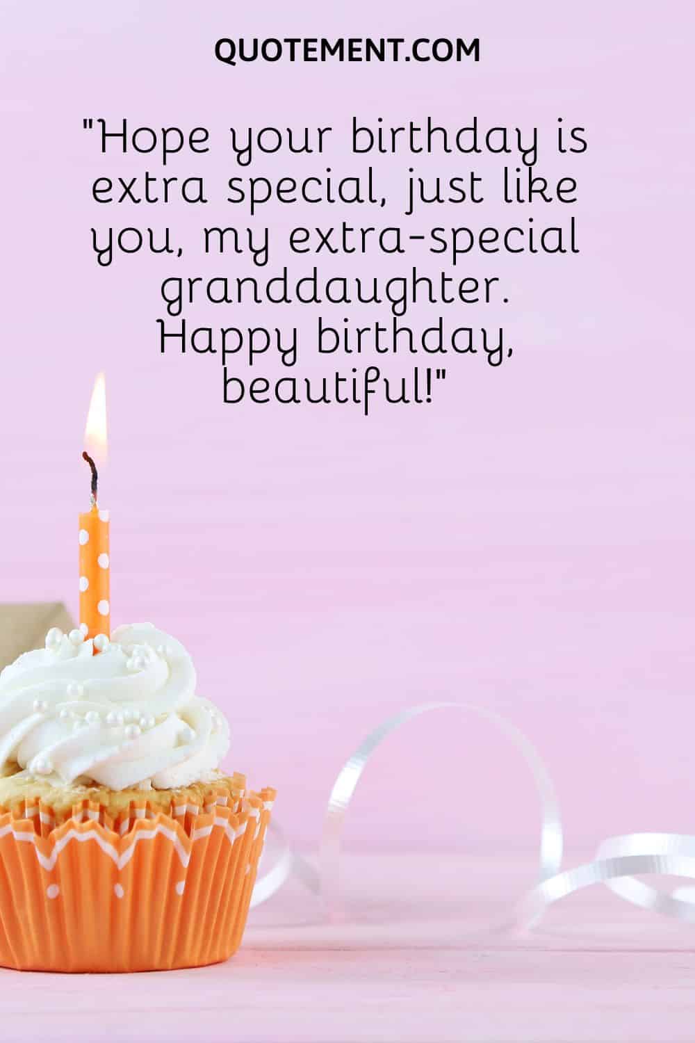 Hope your birthday is extra special, just like you, my extra-special granddaughter